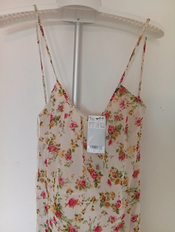 Robe été bretelles à fleurs mousline - photo numéro 2