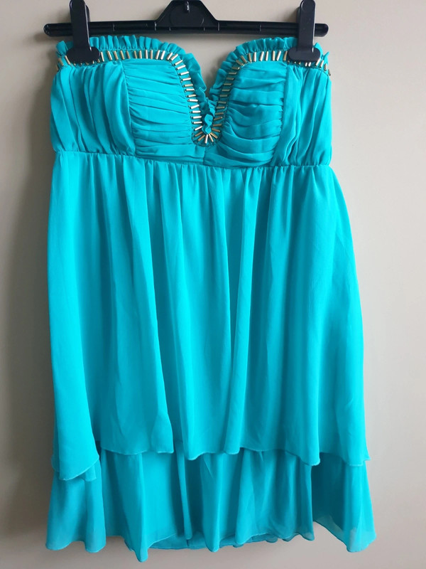 Lipsy teal cocktail discount dress