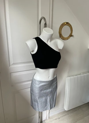 Jupe argentée, merk: Pimkie, staat: Heel goed, maat: M / 38 / 10, € 5,00, € 5,95 inclusief Kopersbescherming