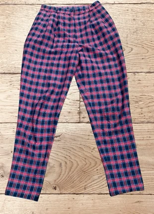 Vintage Talbots Red Navy Tartan Check Trousers Size 10, brand: Talbots, condition: Good, size: S / UK 8-10, £3.00, £3.85 includes Buyer Protection