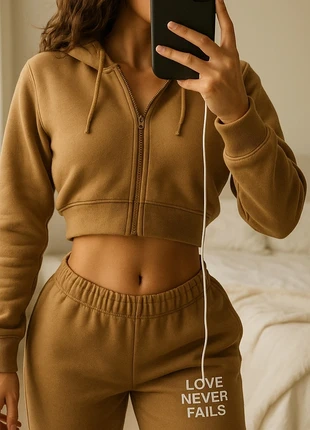 Ensemble survêtement marron doux, marque: Shein, état: Très bon état, taille: S / 36 / 8, 7,99 €, 9,09 € Protection acheteurs incluse