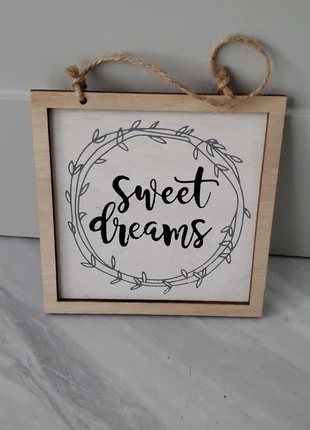 Primark Home Deco Sweet Dreams Sign, brand: Primark, condition: New with tags, £1.00, £1.38 includes Buyer Protection