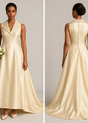 Vestido  novia Esther Rodríguez – Seda 100% con pedrería, marca: Esther rodriguez, estado: Muy bueno, tamaño: S / 36 / 8, 100,00 €, 105,70 € Protección al comprador incluida