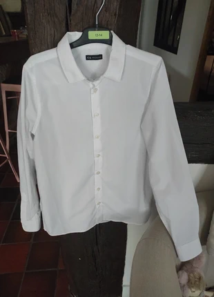 Chemise blanche garçon, marca: C&A, estado: Muy bueno, tamaño: 13 años / 158 cm, 5,00 €, 5,95 € Protección al comprador incluida