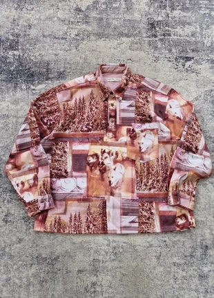 90s fleece jacket animal print Angelo Litrico, marke: Vintage Dressing, zustand: Sehr gut, größe: L, 6,00 €, 7,00 € beinhaltet Vinted-Käuferschutz Pro