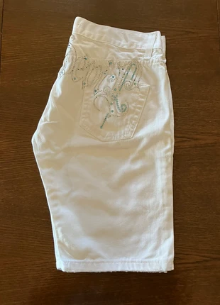Bermuda vintage con brillantini, marca: ANGELDEVIL, estado: Bom, tamanho: XS / 34 / 6, €5.50, €6.48 inclui Proteção do Comprador
