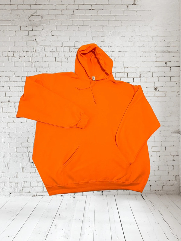 Jerzees NuBlend Saftey Orange Hoodie XXL 1