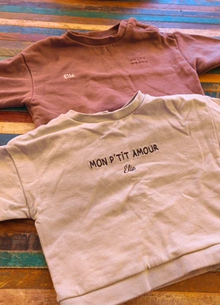 Sweat personnalisé, marca: Vertbaudet, estado: Muy bueno, tamaño: 6-9 meses / 68 cm, 4,00 €, 4,90 € Protección al comprador incluida