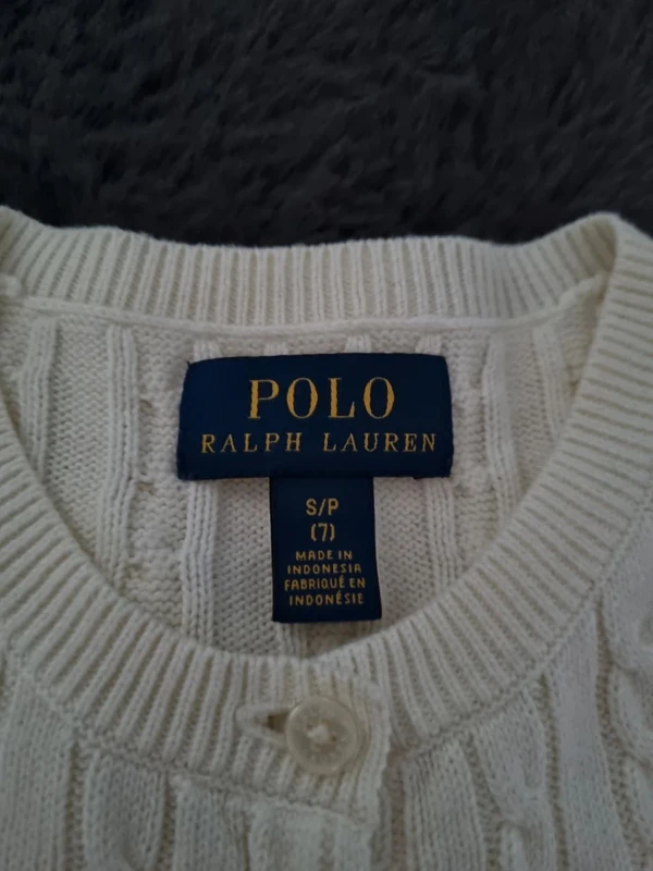 Cardigan Ralph Lauren blanc, 6 ans Enfant - photo numéro 5