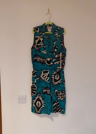 90s teal vintage playsuit, brand: Vintage Dressing, condition: Very good, size: M / 38 / 10, €8.00, €9.10 includes Buyer Protection