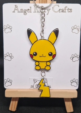Pikachu Pokemon Dangle Tail Keychain, brand: Angel Kitty Crafts, condition: New without tags, £10.00, £11.20 includes Buyer Protection