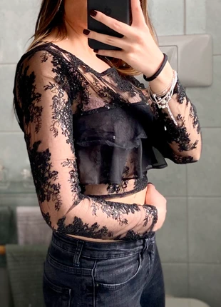 Top nero, condizioni: Nuovo senza cartellino, taglia: S / IT 40 / EU 36, €25.00, €26.95 include la Protezione acquisti