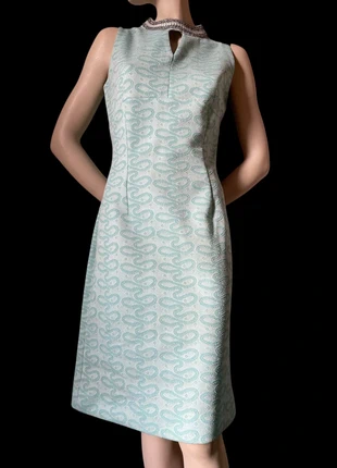 Robe vintage années 60 bleu clair lurex argenté – col rond argent – A. Warwick Motel T36, marque: a warwick motel, état: Très bon état, taille: S / 36 / 8, 30,00 €, 32,20 € Protection acheteurs incluse