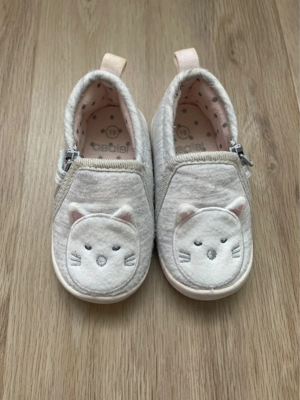 Chaussons Obaïbi gris clair 19 fille - photo numéro 2