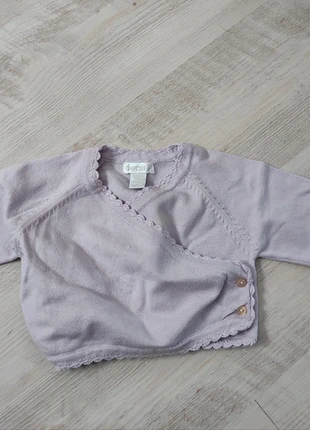 Gilet mauve, brand: Obaïbi, condition: Very good, size: 6-9 months / 68 cm, €1.50, €2.28 includes Buyer Protection