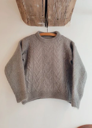 Pull vintage gris clair chaud cosy Taille XS ou S fait main, merk: Fait Main, staat: Heel goed, maat: S / 36 / 8, € 15,00, € 16,45 inclusief Kopersbescherming