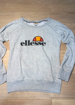 Sweat femme col rond gris chiné Ellesse – Logo imprimé – Taille M, marque: Ellesse, état: Très bon état, taille: M / 38 / 10, 14,00 €, 15,40 € Protection acheteurs incluse