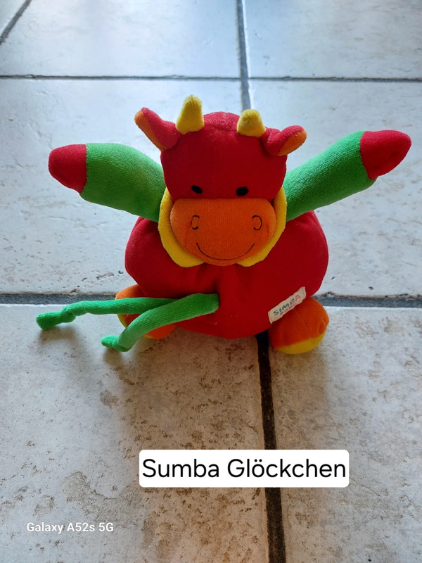 SIMBA bunte Kuschelkuh mit Glöckchen