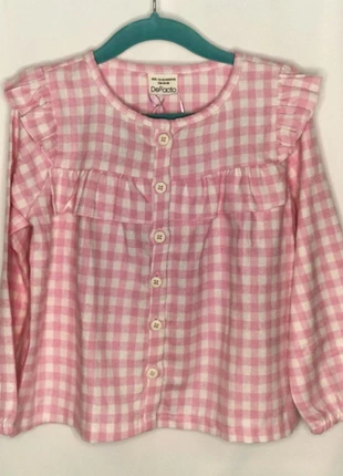 🍬 Blouse Vichy, marke: Defacto, zustand: Neu, mit Etikett, größe: 24–36 Monate / 92, 4,50 €, 5,43 € beinhaltet Vinted-Käuferschutz Pro
