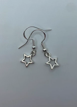 Hollow Silver Star Earrings, brand: Star, condition: Very good, £3.75, £4.64 includes Buyer Protection