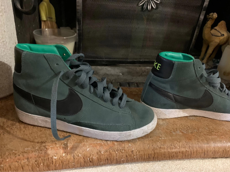 Black nike blazers high hot sale