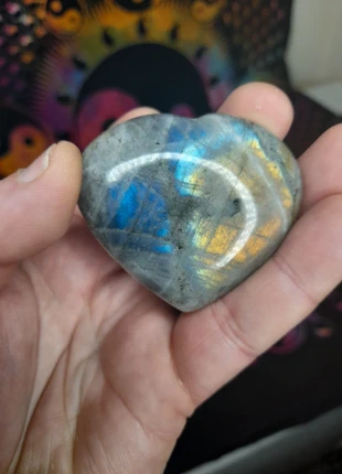 Flashy Labradorite Crystal Heart, brand: Crystal, condition: Very good, £10.00, £11.20 includes Buyer Protection
