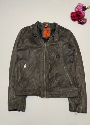 Veste en cuir Véritable d’Agneau Redskins Gris Foncé Taille L Femme, brand: Redskins, condition: Very good, size: L / 40 / 12, €30.00, €32.20 includes Buyer Protection