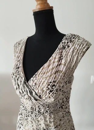 Robe moulante sexy dorée léopard grande taille, merk: Fashion New York, staat: Heel goed, maat: XXL / 44 / 16, € 15,00, € 16,45 inclusief Kopersbescherming Pro