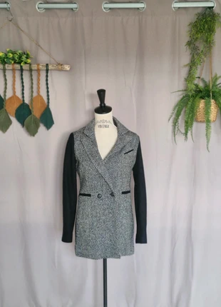 Joli manteau chaud motif chevrons Etam 36, marque: Etam, état: Très bon état, taille: S / 36 / 8, 16,00 €, 17,50 € Protection acheteurs incluse