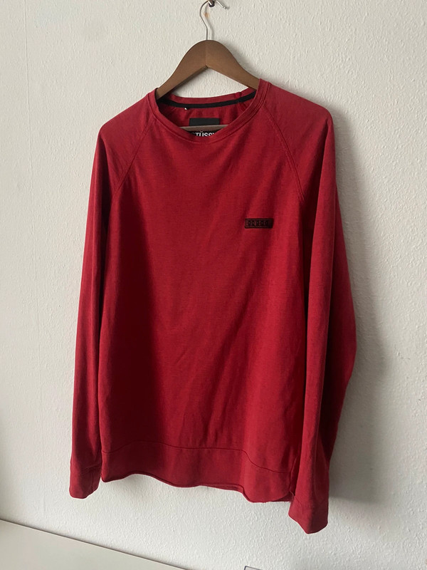 Stüssy Pullover Longsleeve dunkelrot L 1