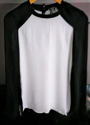 Camisa blanca y negra de Mango, marque: Mango, état: Très bon état, taille: S / 36 / 8, 6,00 €, 7,00 € Protection acheteurs incluse