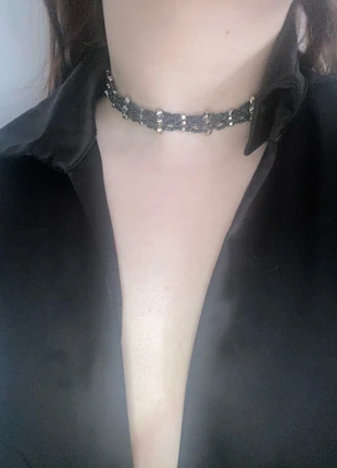 Gothic Lace Bead Choker, brand: NO LABEL, condition: Very good, £2.80, £3.64 includes Buyer Protection
