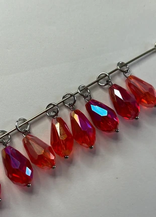 A691, lot de 8 breloques grandes perles verre AB, staat: Nieuw zonder prijskaartje, € 2,40, € 3,22 inclusief Kopersbescherming Pro