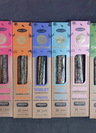 Incienso Varillas Ullas Orgánico x6 Variados, estado: Muy bueno, 9,00 €, 10,15 € Protección al comprador incluida