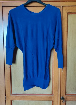 Maglioncino blu in viscosa, merk: Zuiki, staat: Heel goed, maat: S / 36 / 8, € 2,00, € 2,80 inclusief Kopersbescherming