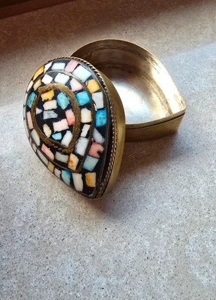 Scatola portagioie vintage etnica, marca: Top Vintage, estado: Muito bom, €5.00, €5.95 inclui Proteção do Comprador