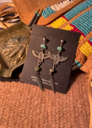boucle d'oreille navajo thunderbird plume turquoise argent, brand: Navajo, condition: New with tags, €59.00, €62.65 includes Buyer Protection Pro