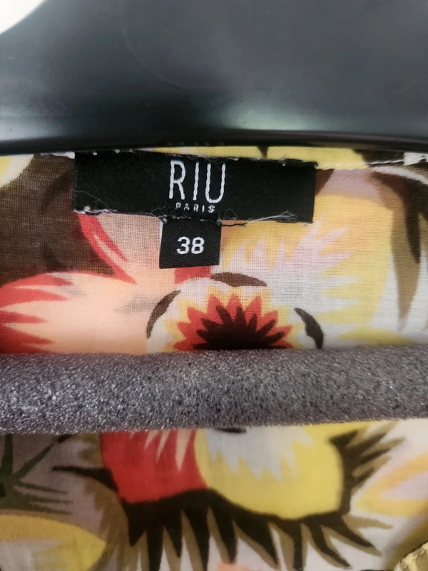 Jolie blouse fleurie en coton Riu Paris taille 38 - photo numéro 5