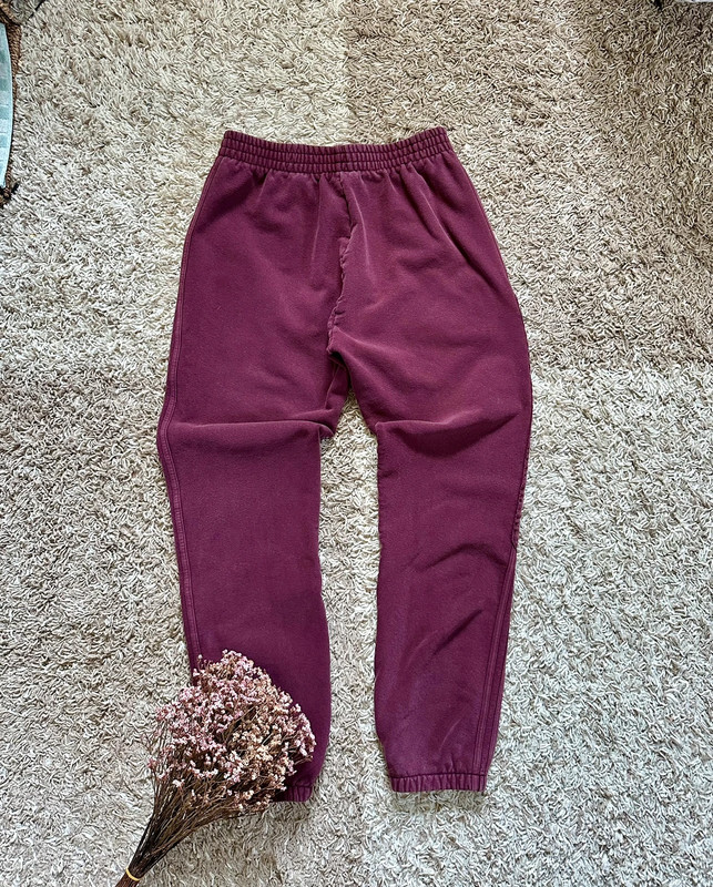 Rare Yeezy Season 5 Calabasas Sweatpants Oxblood CJ7601 YE Faded Adidas Men s S Logo Striped Vinted