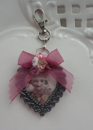 bijoux cœur romantique, perle fleur, verre de bohème, fantaisie, vintage, marca: Vintage Dressing, estado: Muito bom, €10.00, €11.20 inclui Proteção do Comprador