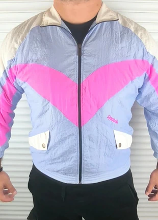 Veste Reebok Vintage Années 90 – Multicolore Violet/Rose/Blanc – Taille S, marca: Reebok, estado: Muy bueno, tamaño: S / 36 / 8, 40,00 €, 42,70 € Protección al comprador incluida
