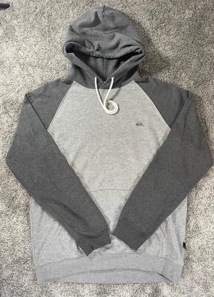 Quiksilver Grey Raglan Hoodie Two‑Tone Fleece Logo XL Cozy Surf Skate, marque: Quiksilver, état: Très bon état, taille: XL, 10,95 €, 12,20 € Protection acheteurs incluse