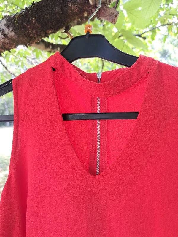 Robe rouge orangée 38/40 - photo numéro 3