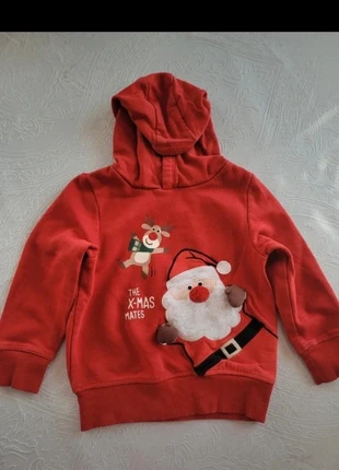 Magnifique Sweat-shirt à capuche de Noël rouge 3ans, merk: C&A, staat: Heel goed, maat: 3 jaar / 98 cm, € 5,42, € 6,39 inclusief Kopersbescherming