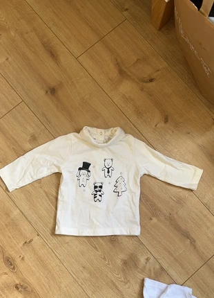 T-shirt manche longue, merk: Kitchoun, staat: Heel goed, maat: 3-6 maanden / 62 cm, € 1,00, € 1,75 inclusief Kopersbescherming