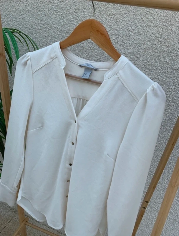 Chemisier blanc h&m fluide - photo numéro 2