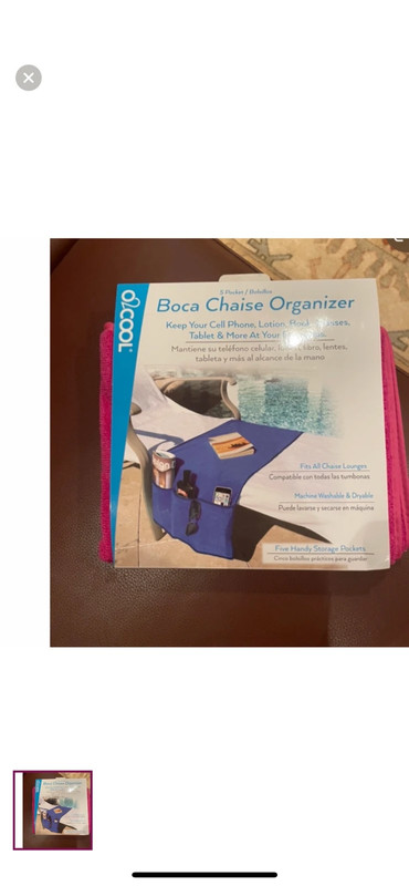 New boca chaise organizer pink 2