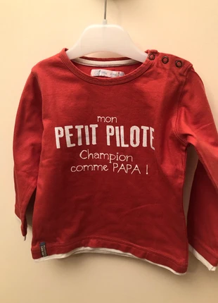 T-shirt à message 3 ans, marque: Gémo, état: Très bon état, taille: 24-36 mois / 92 cm, 1,50 €, 2,28 € Protection acheteurs incluse