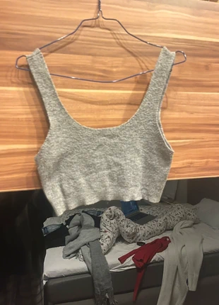 Graues stricktop, marca: Zara, estado: Muy bueno, tamaño: S / 36 / 8, 5,00 €, 5,95 € Protección al comprador incluida