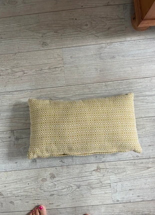 Geel geruit sierkussen, estado: Muy bueno, tamaño: 30 x 50 cm, 5,00 €, 5,95 € Protección al comprador incluida